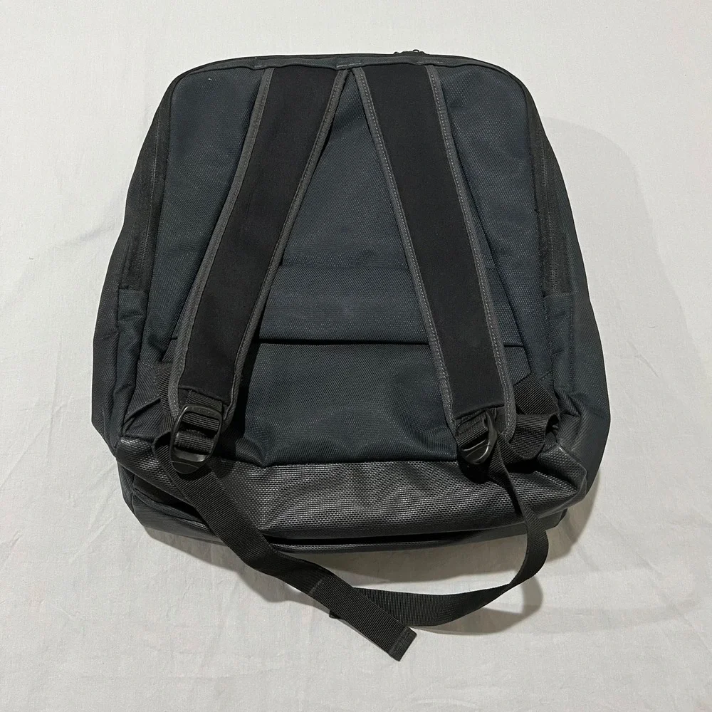Delsey Black Lightweight Travel Carry On Reinforced Laptop Compartment Backpack